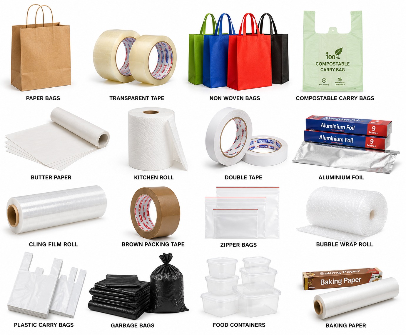 General Packaging Kraft Bags and Pouches
